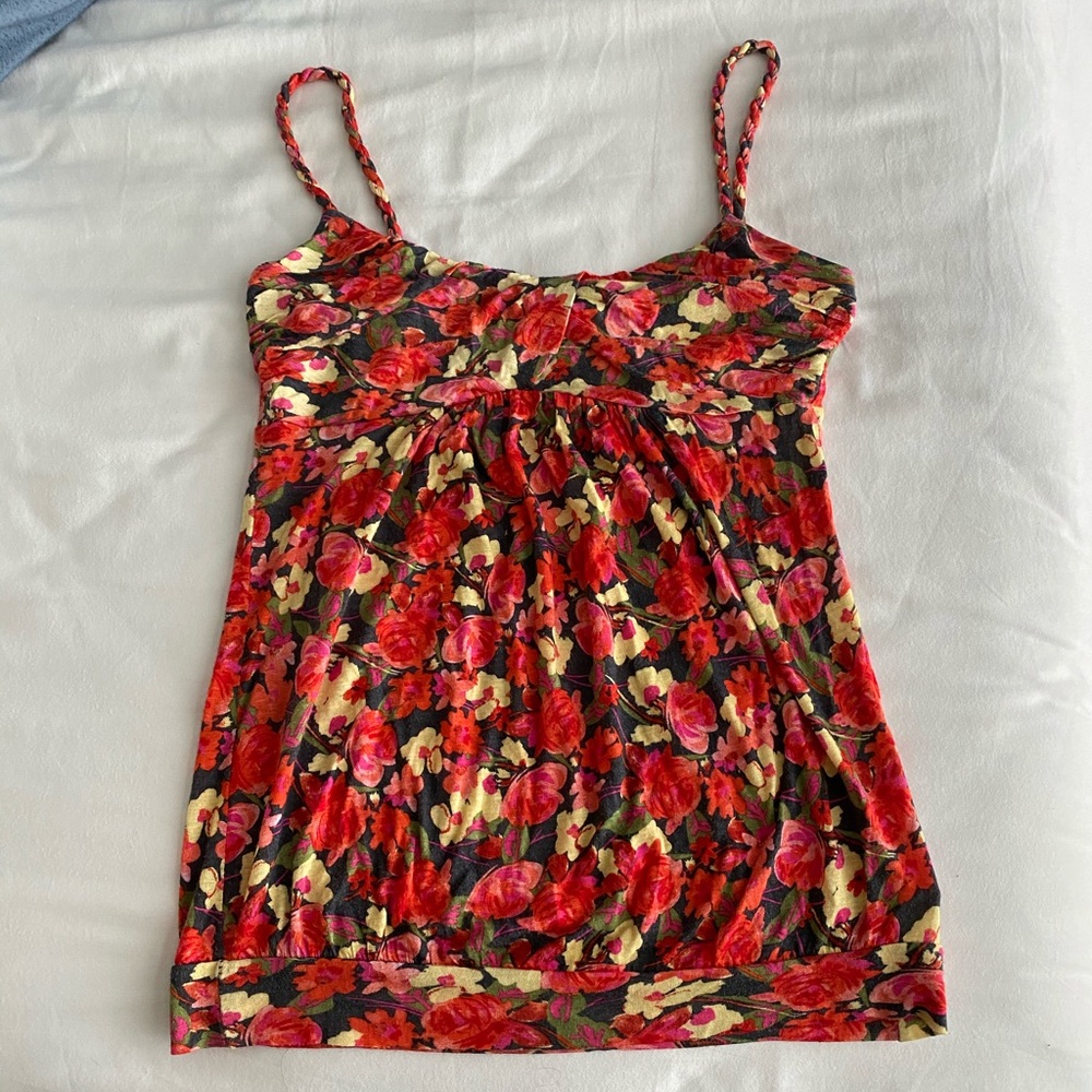 Soprano Floral Tank Top - Sz XS
